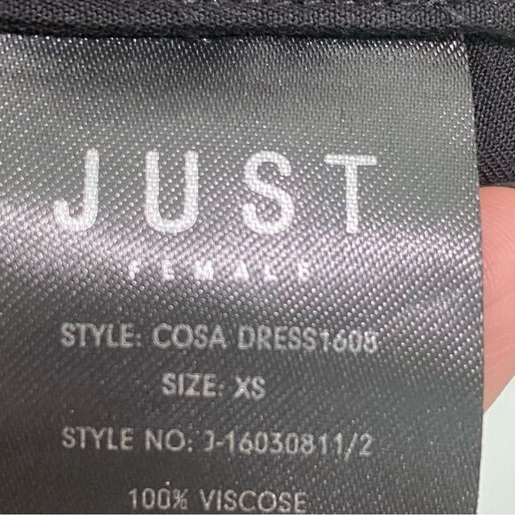 ASOS Just Female Cosa Shift Dress In Black Size XS - Picture 5 of 11